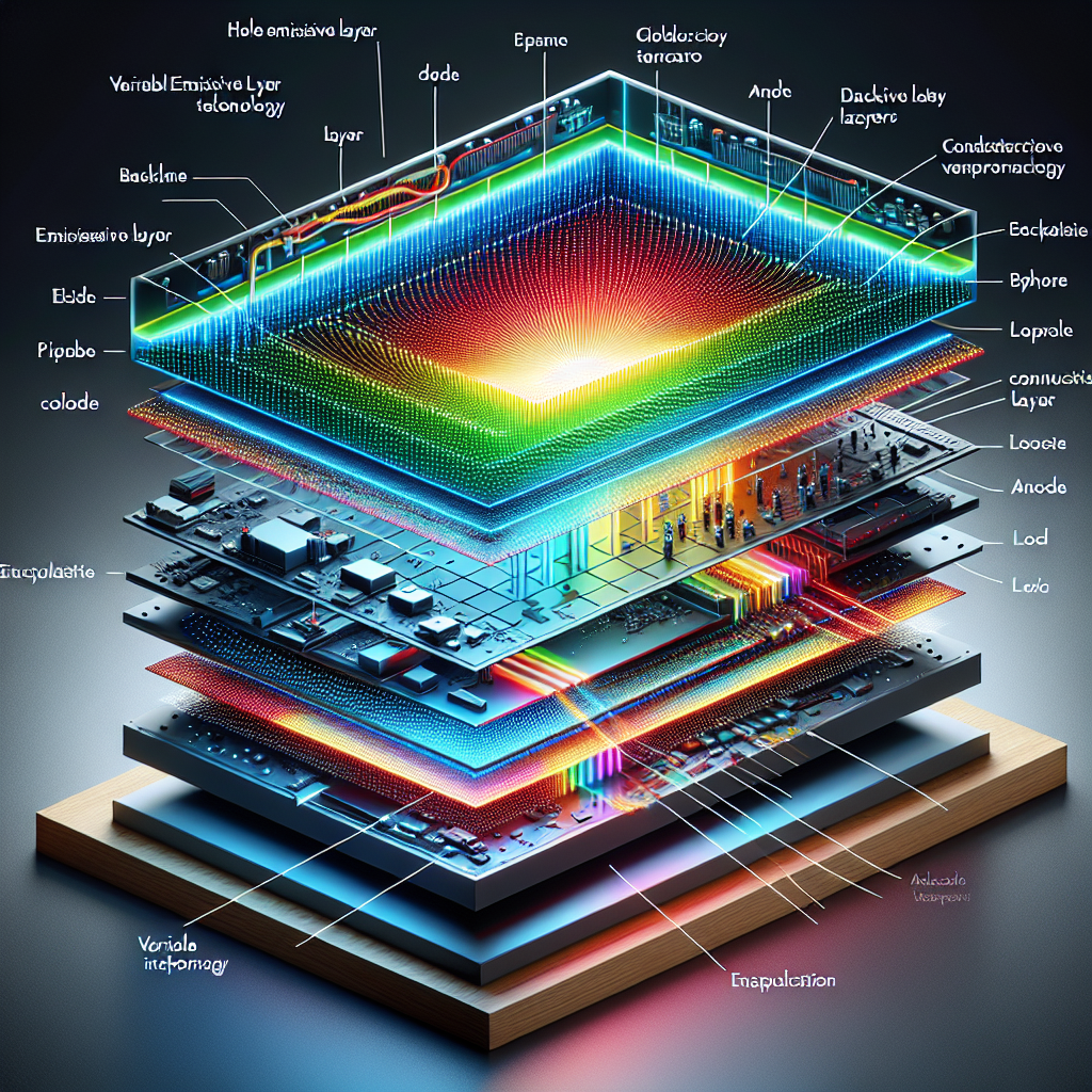 How do monitors with variable emissive layer technology enhance OLED performance?